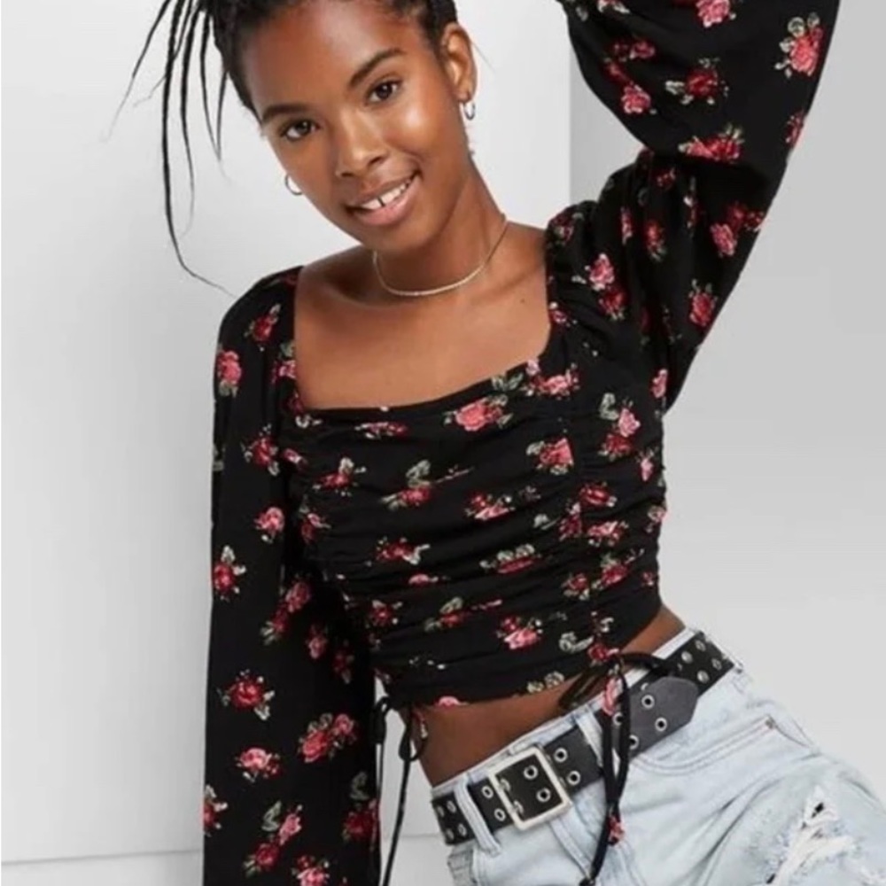 Flower crop top